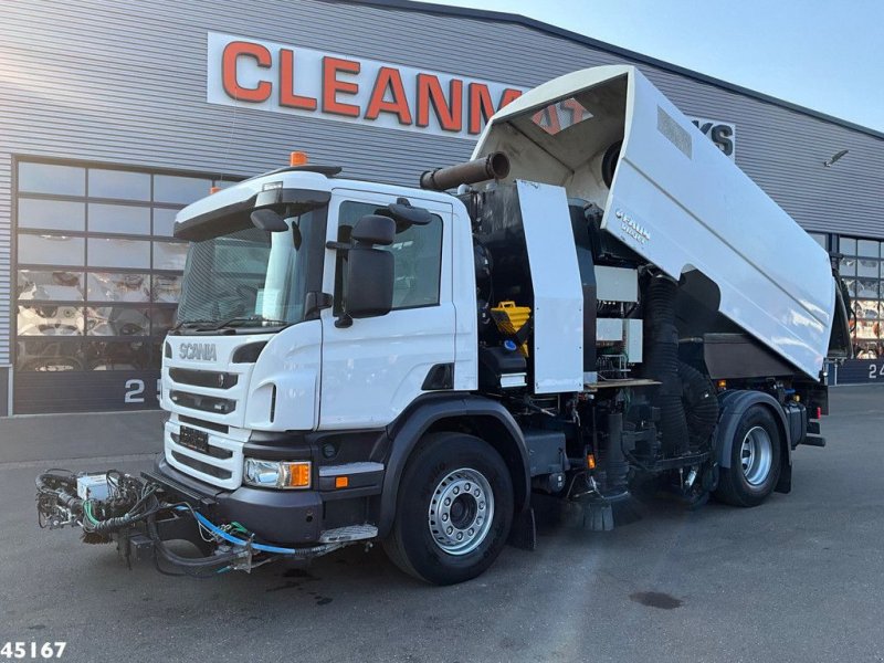 Kehrmaschine van het type Scania P 320 Euro 6 Faun Viajet left and right sweeping, Gebrauchtmaschine in ANDELST (Foto 1)