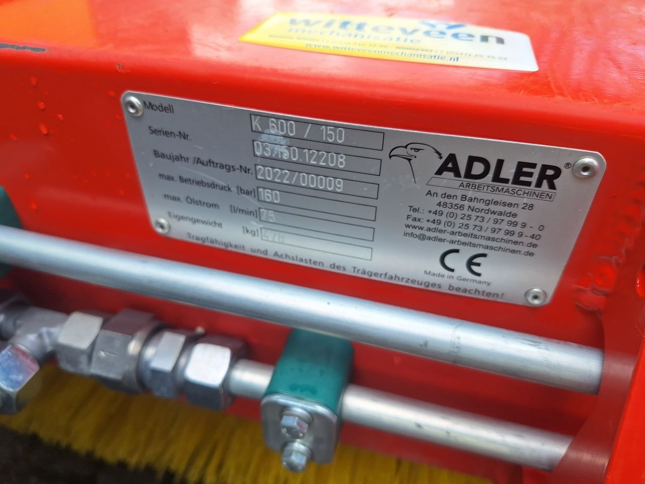 Kehrmaschine tipa Sonstige ADLER K600 150, Gebrauchtmaschine u Wenum Wiesel (Slika 2)