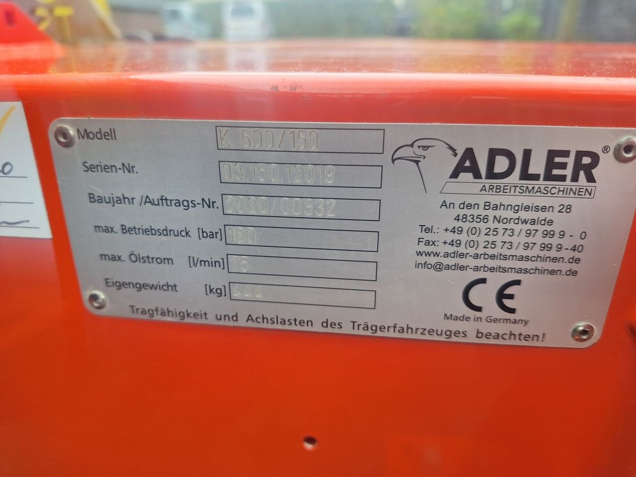 Kehrmaschine a típus Sonstige ADLER K600 150, Gebrauchtmaschine ekkor: Wenum Wiesel (Kép 2)