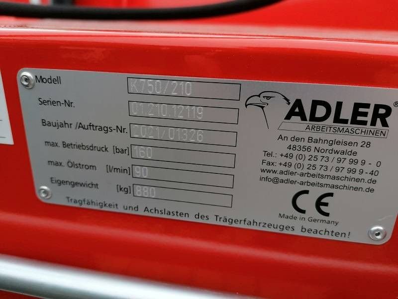 Kehrmaschine a típus Sonstige ADLER K750, Neumaschine ekkor: Almelo (Kép 7)