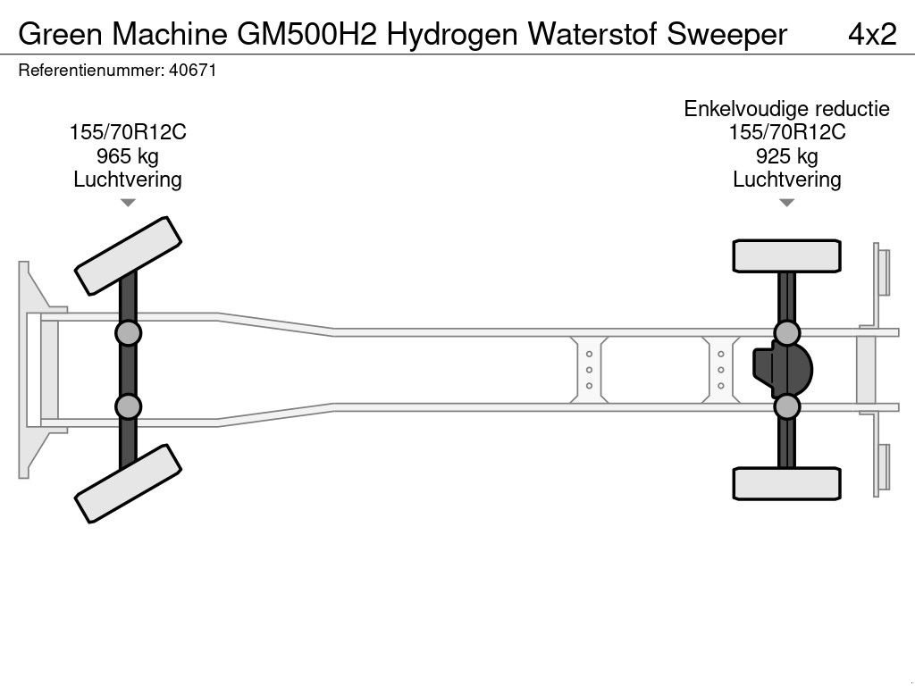 Kehrmaschine of the type Sonstige Green machine GM500H2 Hydrogen Waterstof Sweeper, Gebrauchtmaschine in ANDELST (Picture 10)