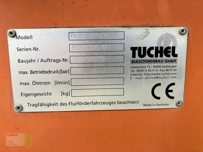 Kehrmaschine typu Sonstige Tuchel PROFI 260-H-600, Gebrauchtmaschine v Vohburg (Obrázek 9)