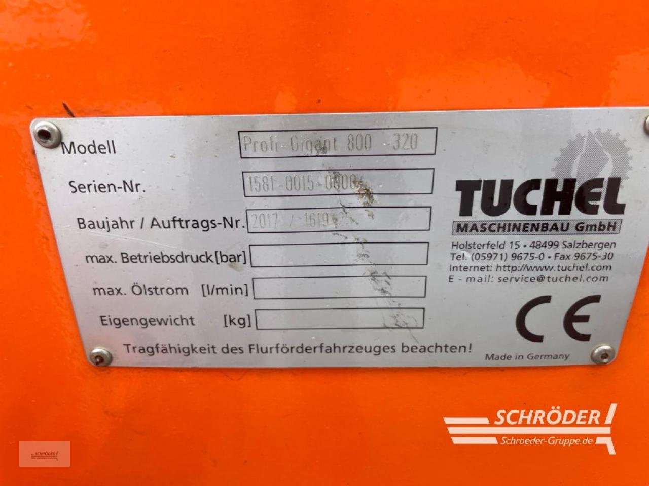 Kehrmaschine tipa Tuchel PROFI-GIGANT 320, Gebrauchtmaschine u Wildeshausen (Slika 10)