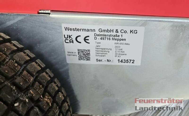 Kehrmaschine typu Westermann WR 650, Gebrauchtmaschine w Beelen (Zdjęcie 3)