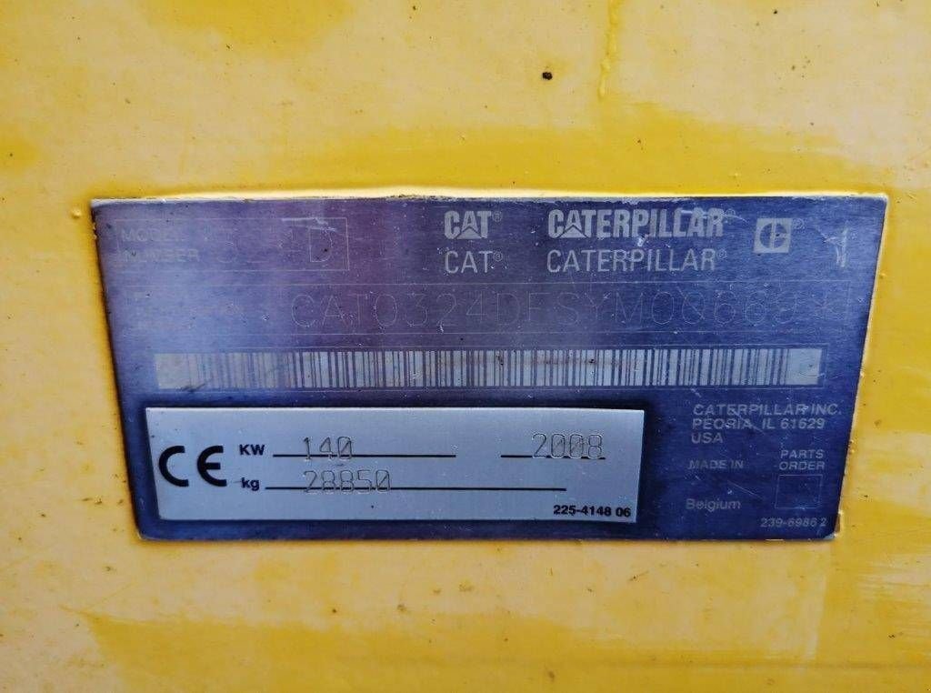 Kettenbagger des Typs Caterpillar 324DL, Gebrauchtmaschine in Antwerpen (Bild 9)