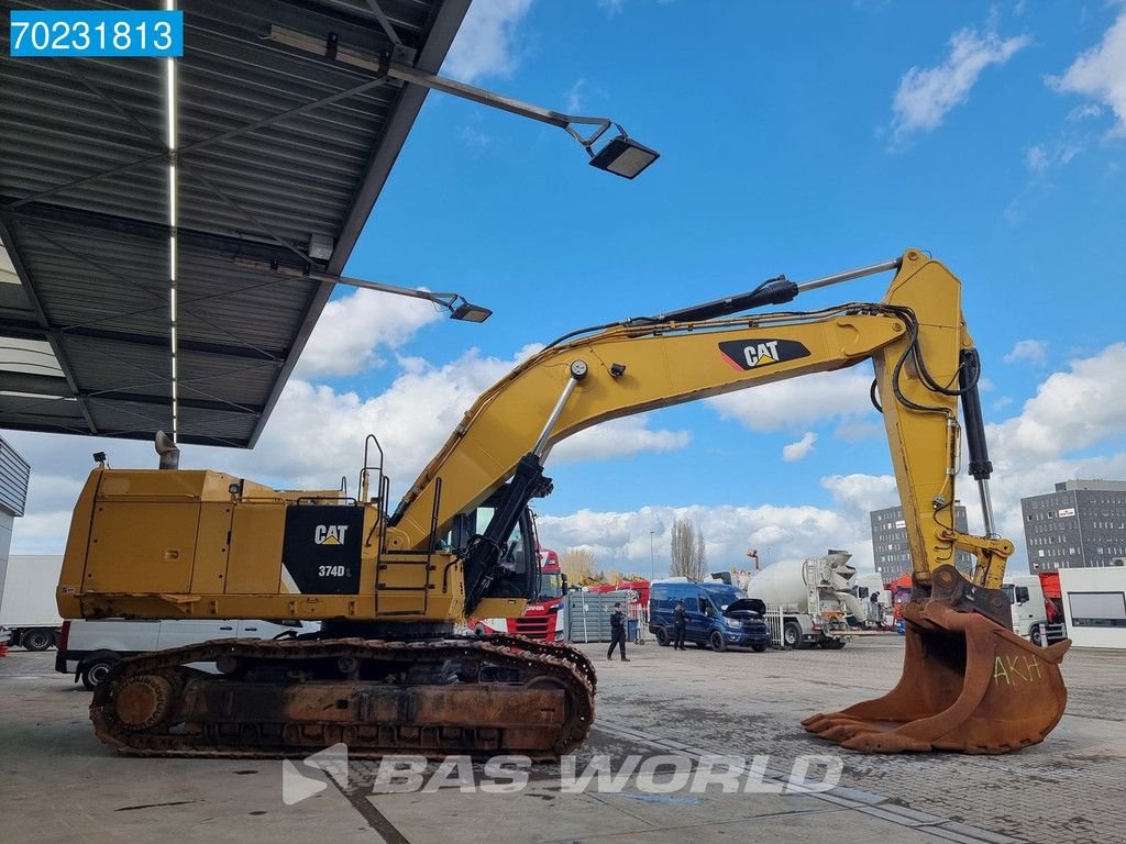 Kettenbagger del tipo Caterpillar 374 D L FROM FIRST OWNER, Gebrauchtmaschine en Veghel (Imagen 8)