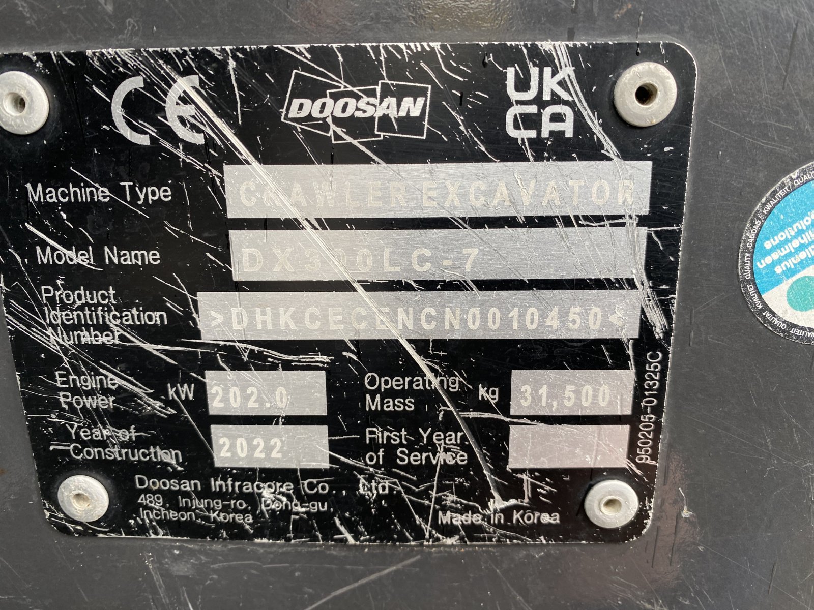 Kettenbagger του τύπου Doosan DX300 LC-7, Gebrauchtmaschine σε Huttenheim (Φωτογραφία 7)