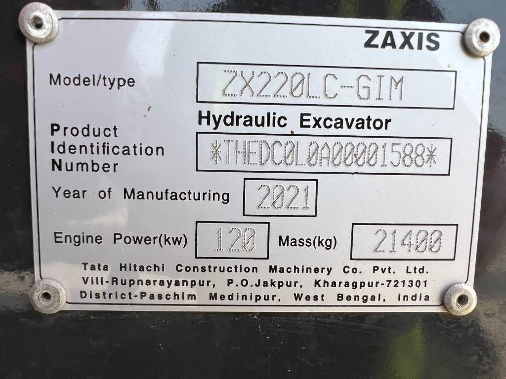 Kettenbagger a típus Hitachi ZX220 LC (Abu Dhabi), Gebrauchtmaschine ekkor: Stabroek (Kép 5)