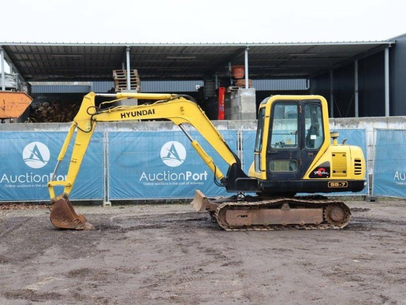 Kettenbagger of the type Hyundai 55-7, Gebrauchtmaschine in Antwerpen (Picture 1)