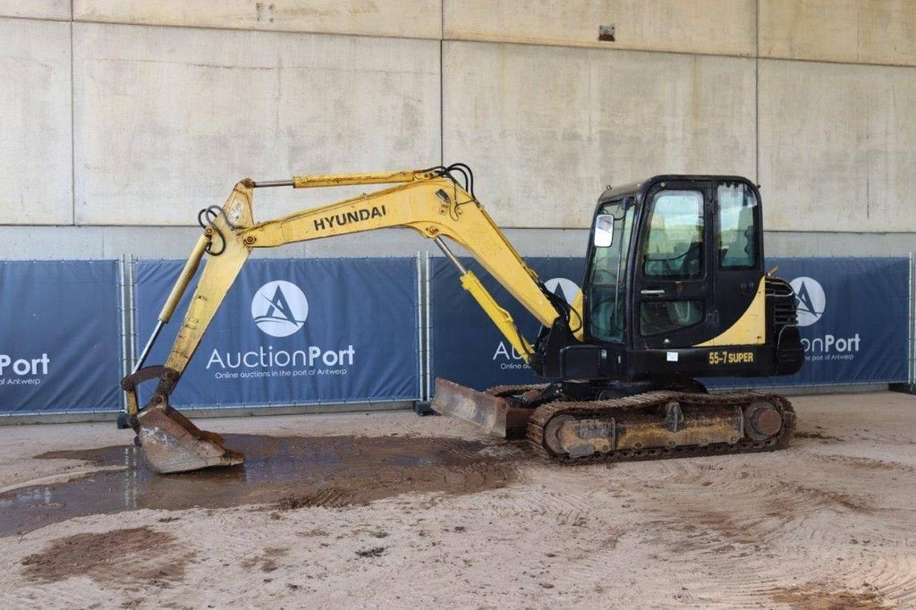 Kettenbagger van het type Hyundai R55-7, Gebrauchtmaschine in Antwerpen (Foto 1)