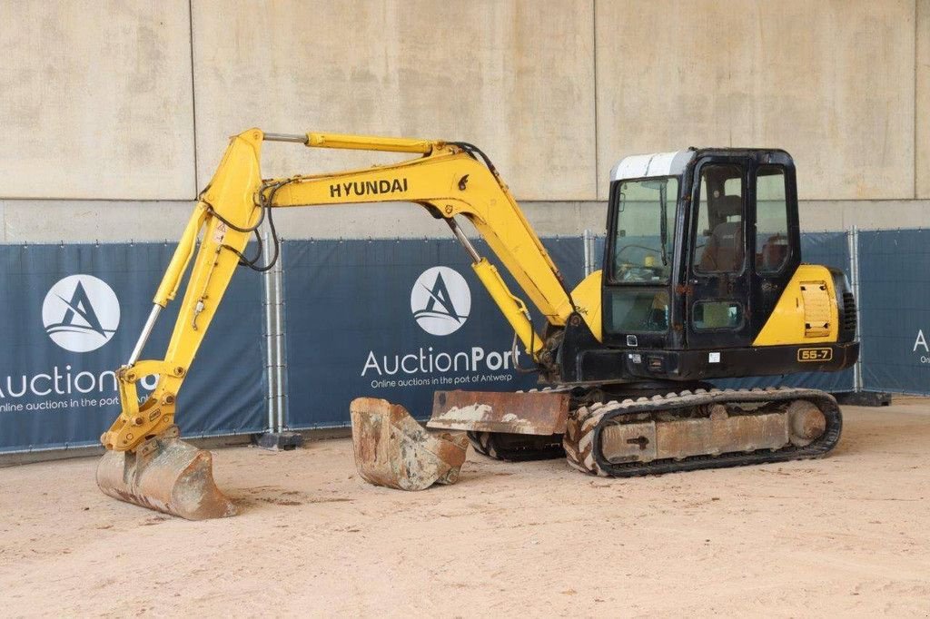 Kettenbagger tip Hyundai R55-7, Gebrauchtmaschine in Antwerpen (Poză 10)