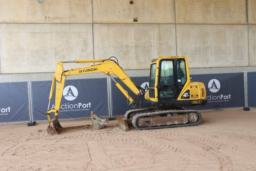 Kettenbagger typu Hyundai R55-7, Gebrauchtmaschine w Antwerpen (Zdjęcie 1)