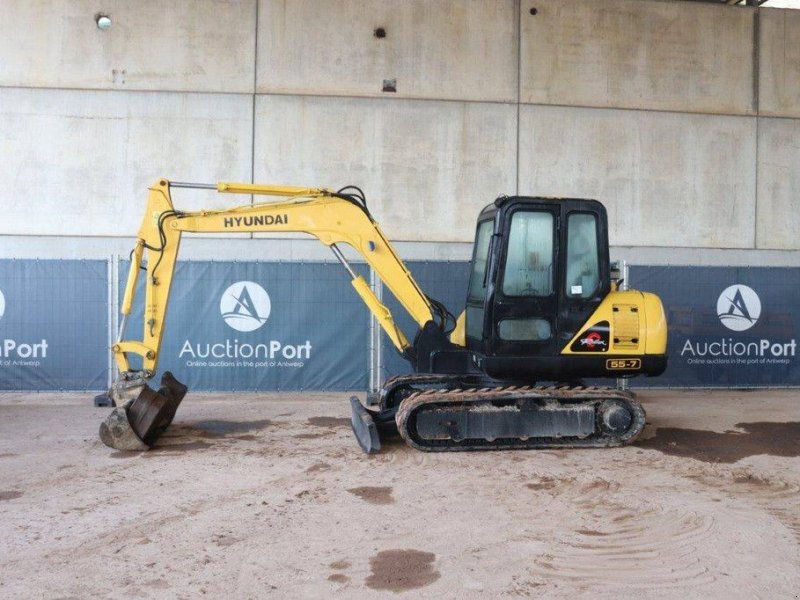 Kettenbagger van het type Hyundai R55-7, Gebrauchtmaschine in Antwerpen (Foto 1)