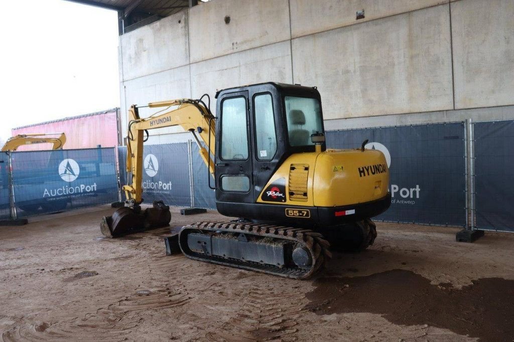 Kettenbagger del tipo Hyundai R55-7, Gebrauchtmaschine en Antwerpen (Imagen 3)