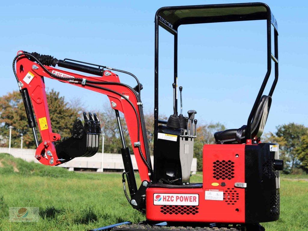 Kettenbagger del tipo HZC Power BKB851K Minibbager mit verstellbarem Fahrwerk und Schwenkarm, Neumaschine In Krefeld (Immagine 4)