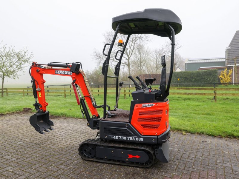 Kettenbagger van het type Kingway Yama H10, Neumaschine in Hollandscheveld (Foto 1)