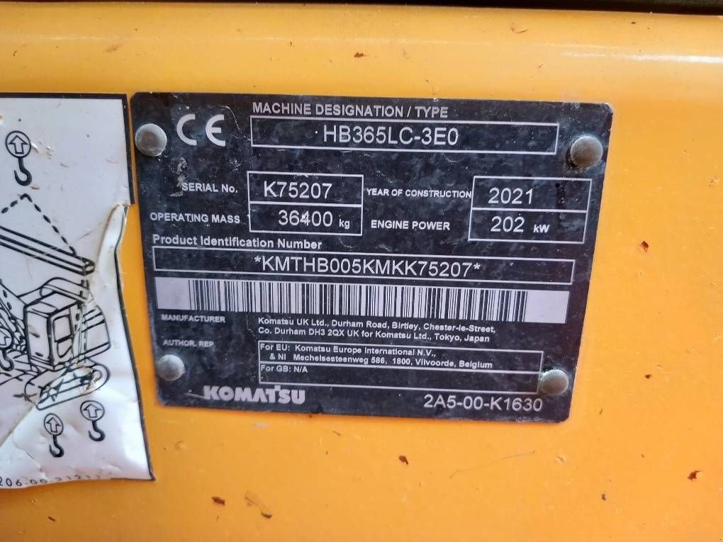 Kettenbagger tipa Komatsu HB365LC-3E0, Gebrauchtmaschine u Overijse (Slika 2)