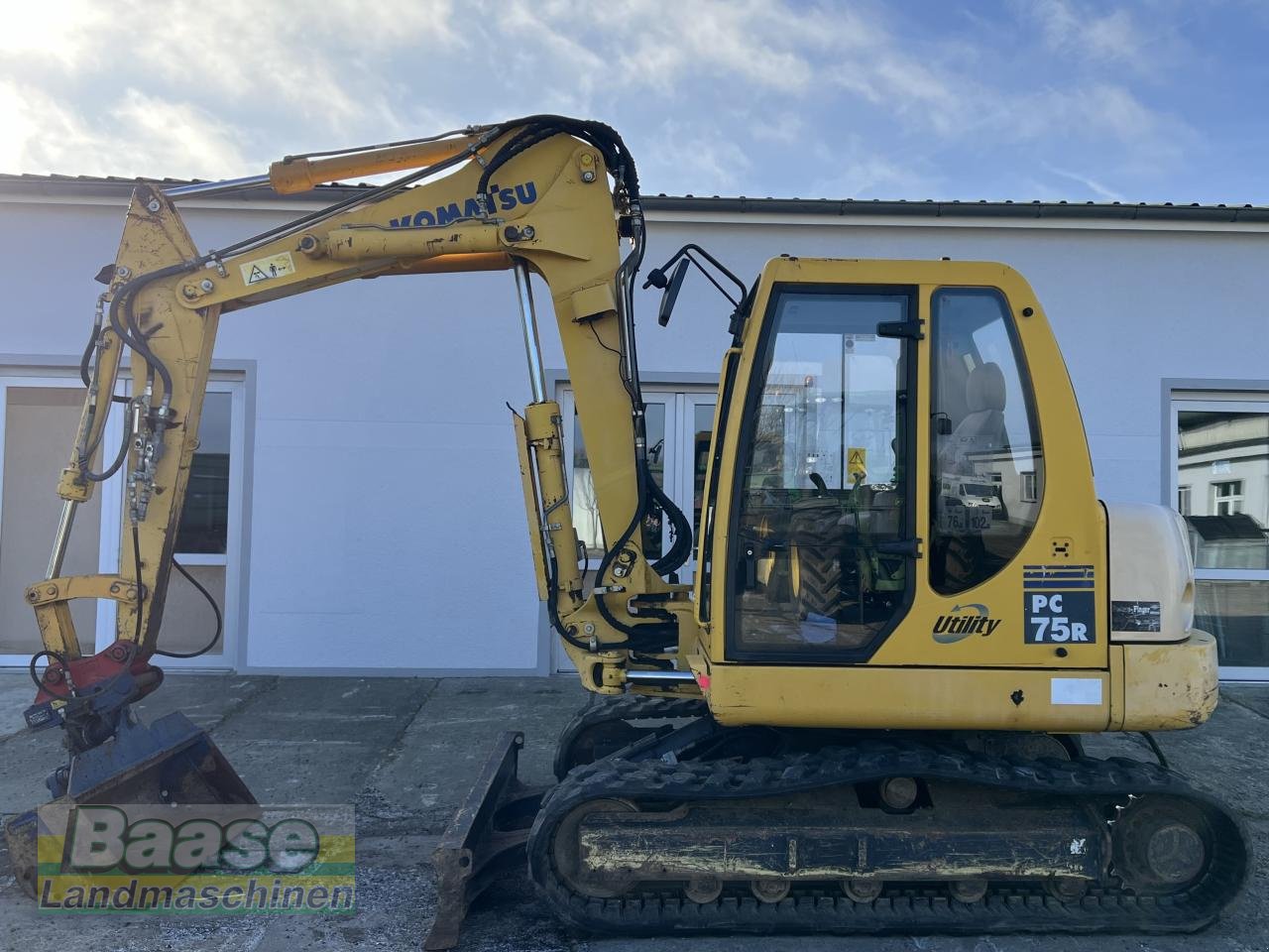 Kettenbagger del tipo Komatsu PC 75R Bagger mit Räumschwenkschaufel, Gebrauchtmaschine en Holthof (Imagen 2)