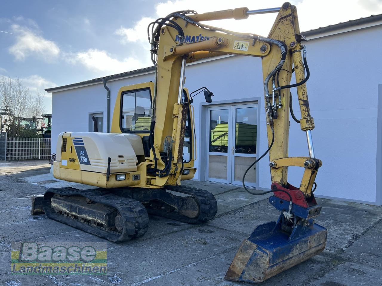 Kettenbagger del tipo Komatsu PC 75R Bagger mit Räumschwenkschaufel, Gebrauchtmaschine en Holthof (Imagen 8)