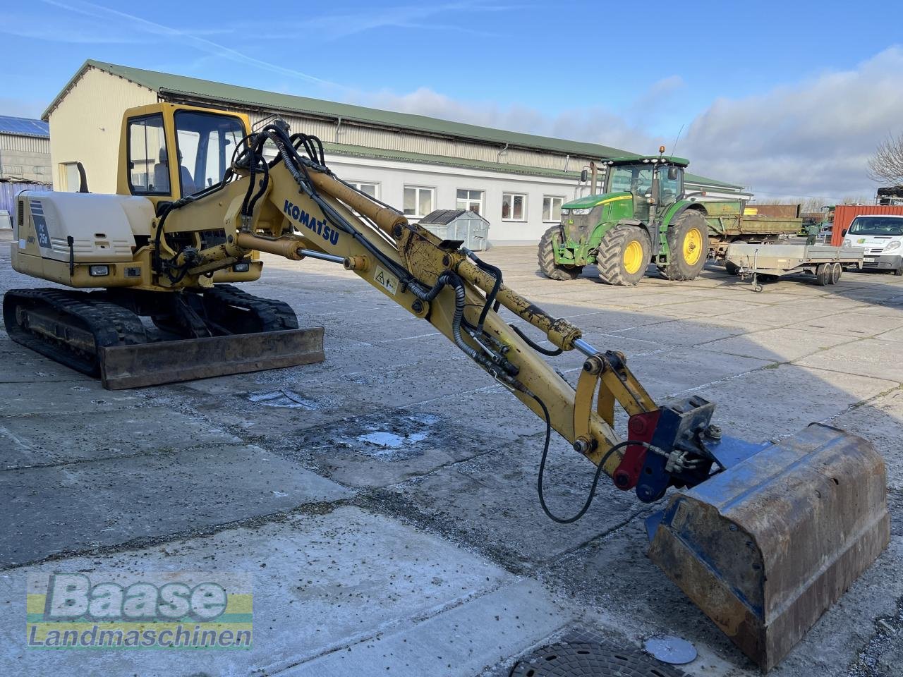 Kettenbagger del tipo Komatsu PC 75R Bagger mit Räumschwenkschaufel, Gebrauchtmaschine en Holthof (Imagen 21)