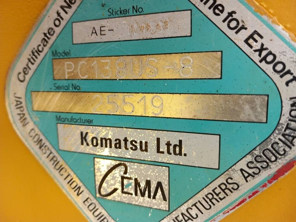 Kettenbagger za tip Komatsu PC138US-8, Gebrauchtmaschine u Overijse (Slika 5)