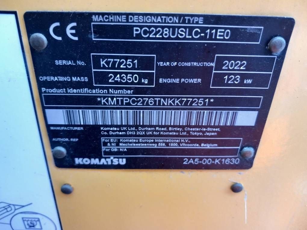 Kettenbagger tipa Komatsu PC228USLC-11E0, Gebrauchtmaschine u Overijse (Slika 2)