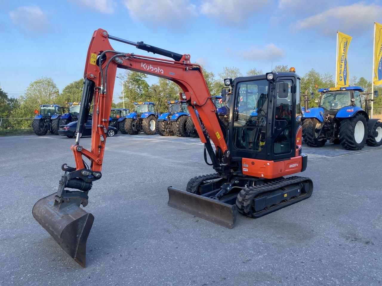 Kettenbagger van het type Kubota KX037-4 graafmachine, Gebrauchtmaschine in Heerenveen (Foto 7)