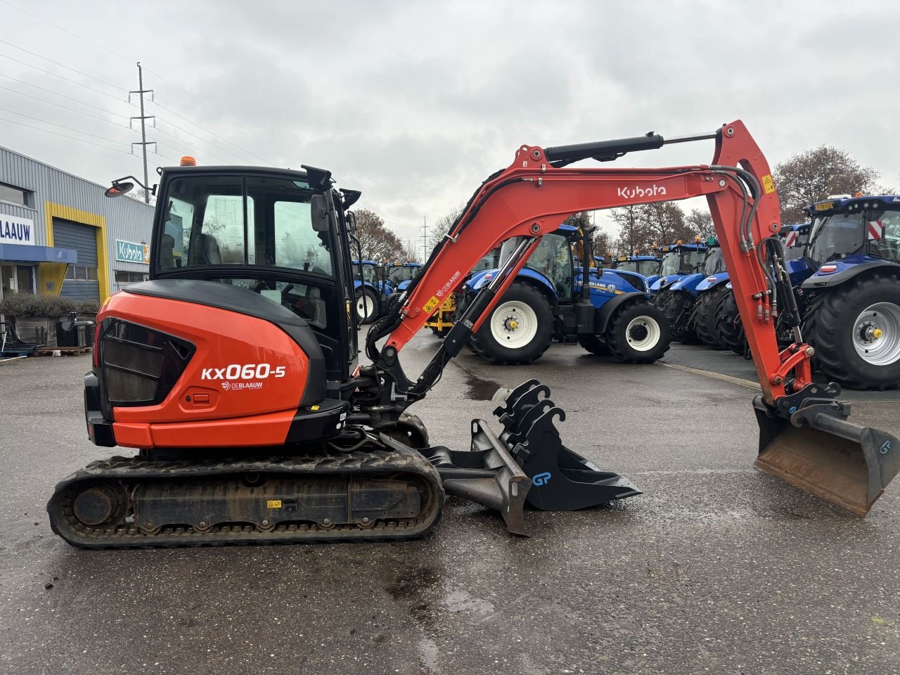 Kettenbagger des Typs Kubota KX060-5, Gebrauchtmaschine in Heerenveen (Bild 5)