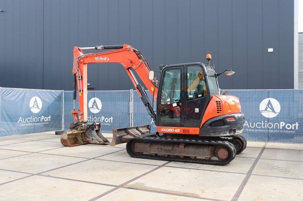 Kettenbagger du type Kubota KX080-4&alpha;, Gebrauchtmaschine en Antwerpen (Photo 3)