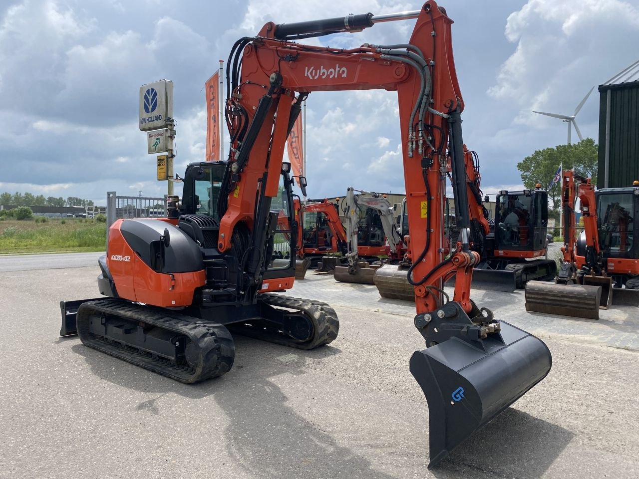 Kettenbagger tip Kubota KX080-4 alpha2, Gebrauchtmaschine in Heerenveen (Poză 6)