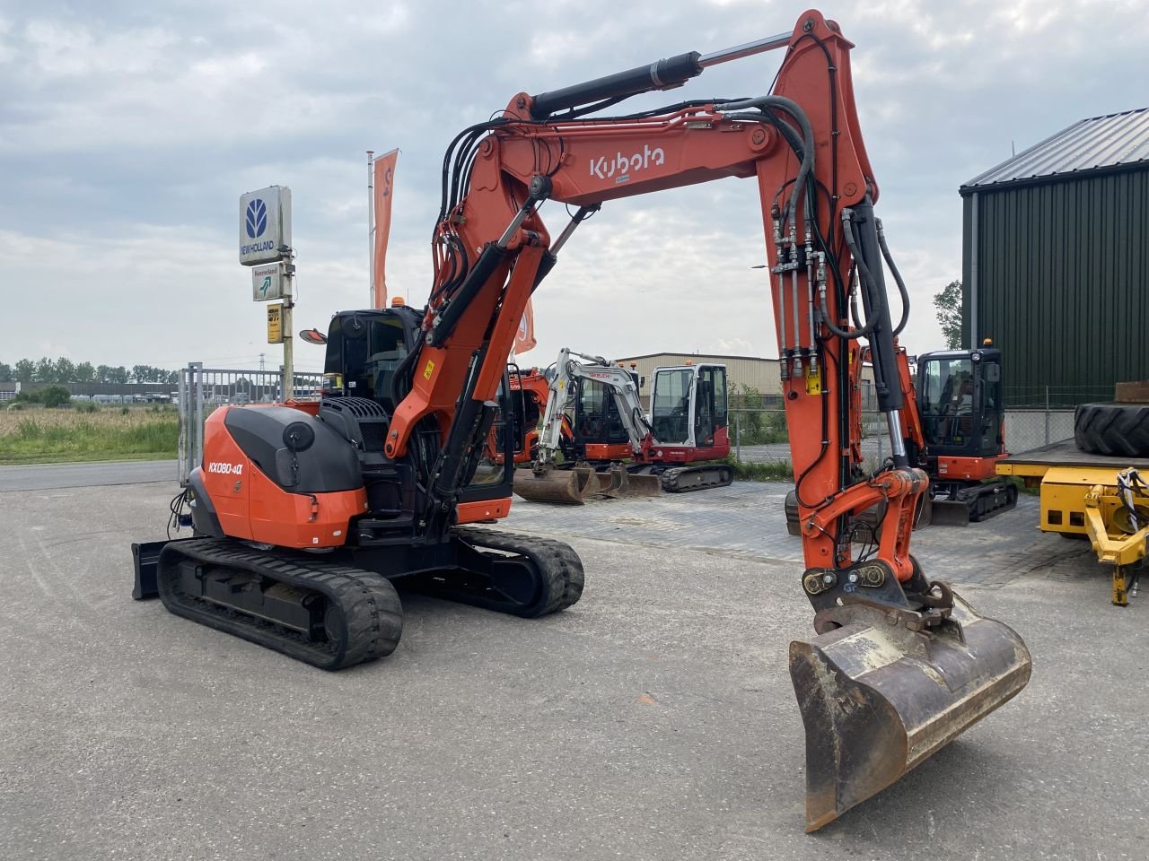 Kettenbagger del tipo Kubota KX080-4, Gebrauchtmaschine en Heerenveen (Imagen 6)