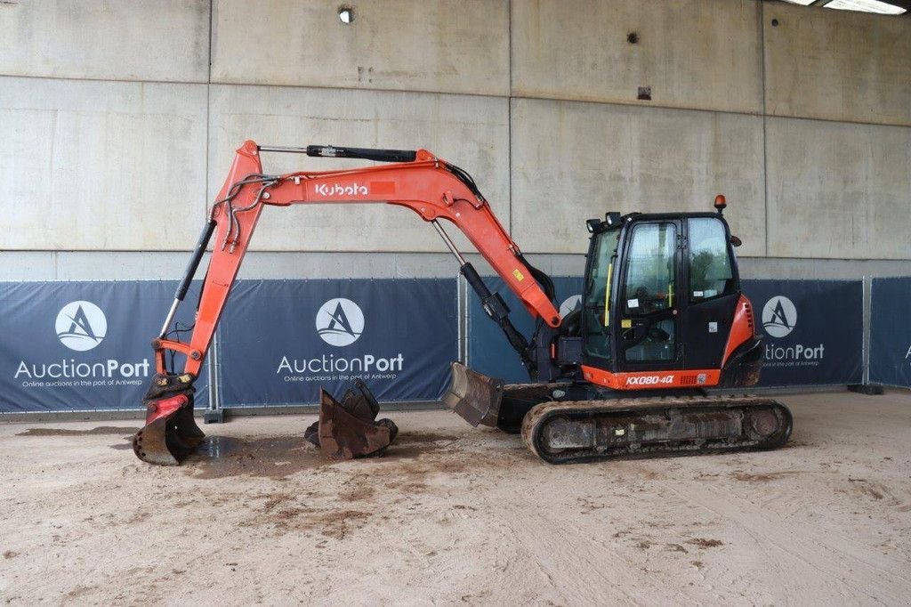 Kettenbagger des Typs Kubota KX080-4, Gebrauchtmaschine in Antwerpen (Bild 1)