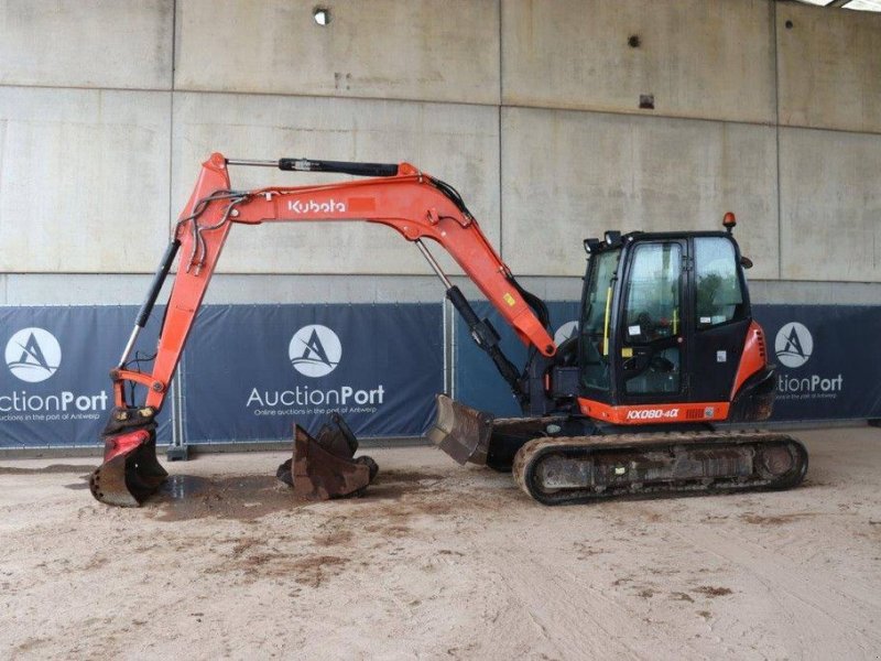 Kettenbagger van het type Kubota KX080-4, Gebrauchtmaschine in Antwerpen (Foto 1)