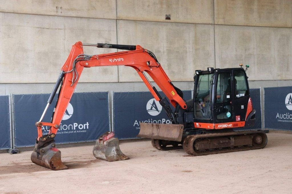 Kettenbagger van het type Kubota KX080-4, Gebrauchtmaschine in Antwerpen (Foto 10)