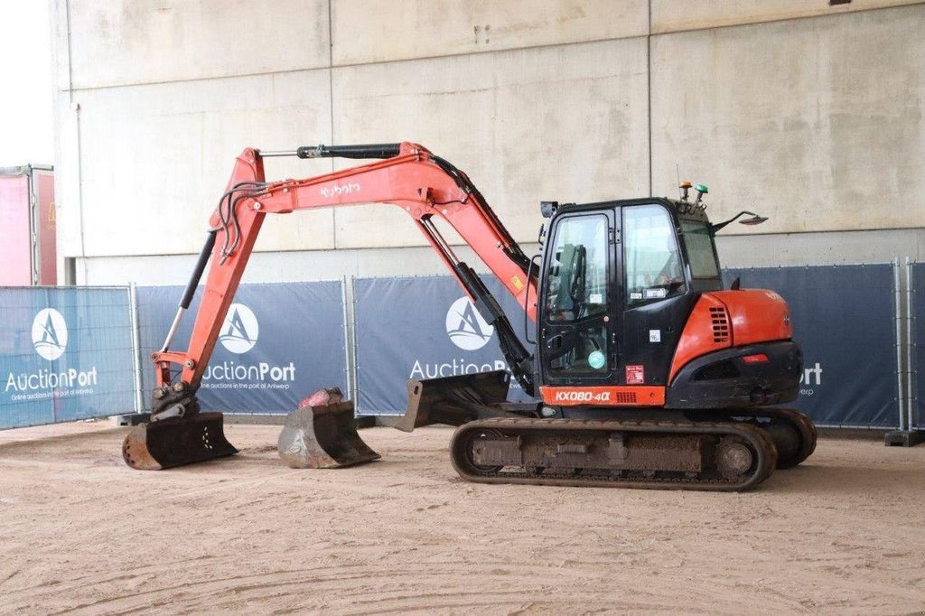 Kettenbagger van het type Kubota KX080-4, Gebrauchtmaschine in Antwerpen (Foto 3)