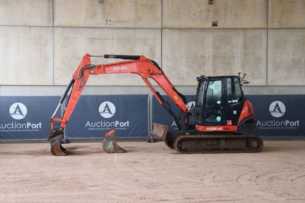 Kettenbagger van het type Kubota KX080-4, Gebrauchtmaschine in Antwerpen (Foto 1)