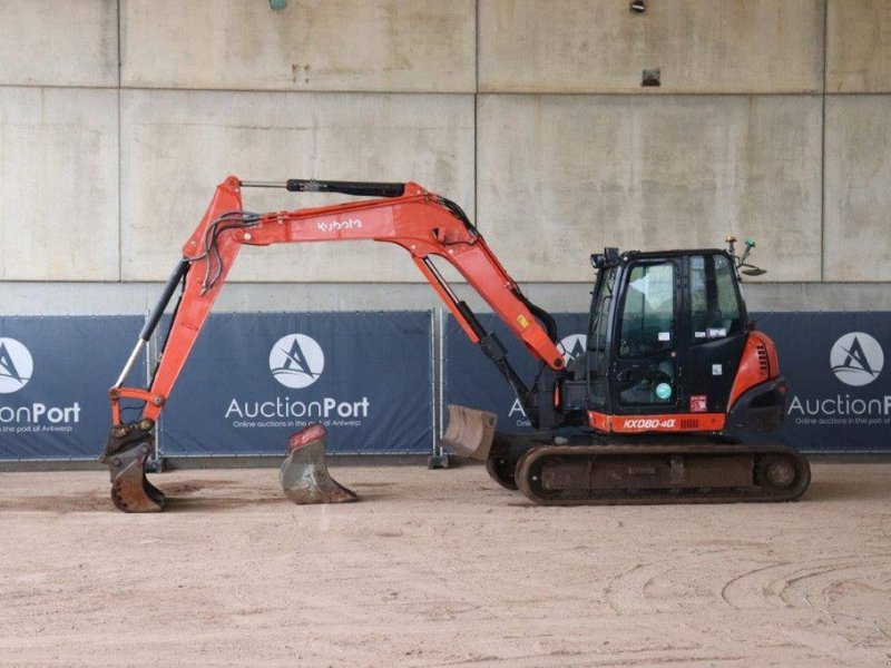 Kettenbagger van het type Kubota KX080-4, Gebrauchtmaschine in Antwerpen (Foto 1)