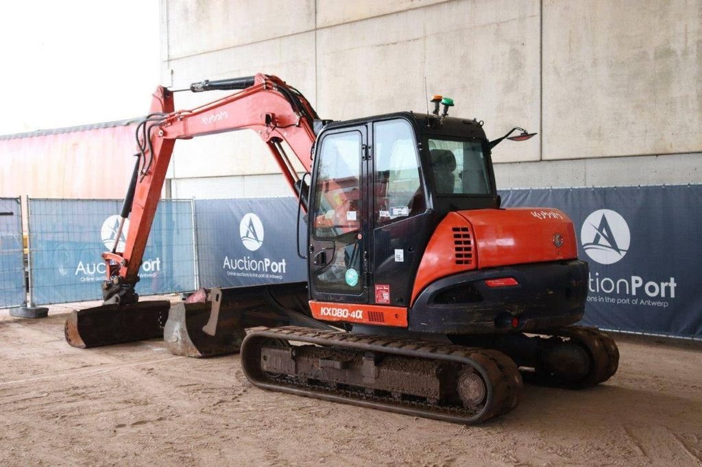 Kettenbagger van het type Kubota KX080-4, Gebrauchtmaschine in Antwerpen (Foto 4)