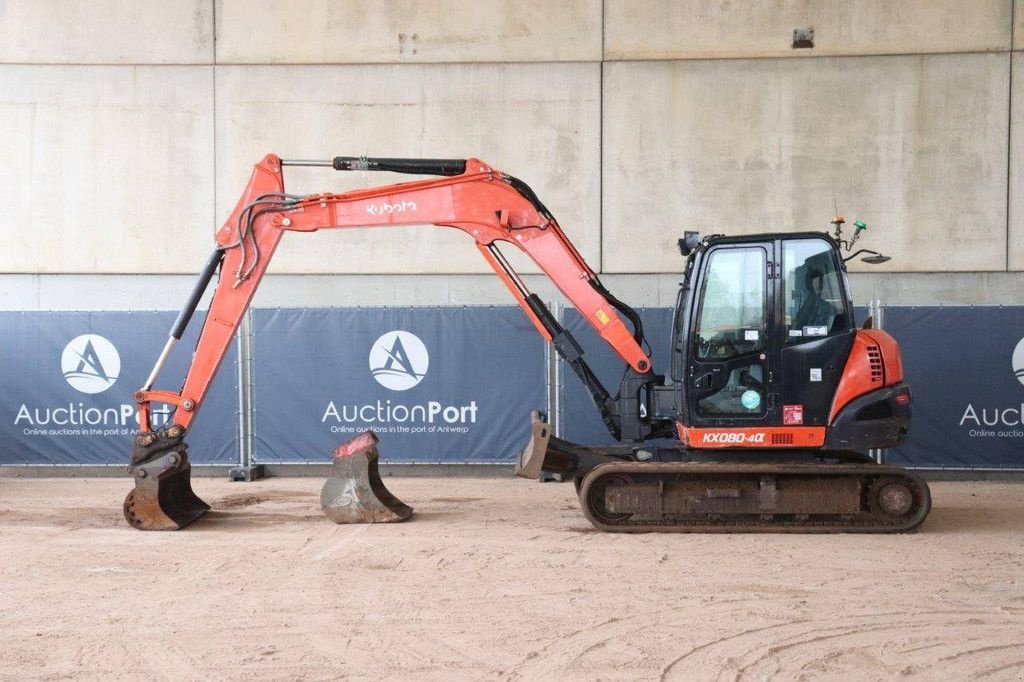 Kettenbagger van het type Kubota KX080-4, Gebrauchtmaschine in Antwerpen (Foto 2)