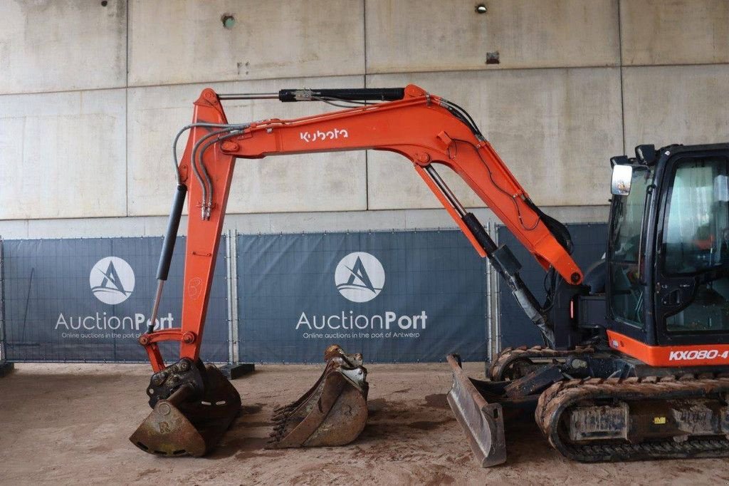 Kettenbagger tip Kubota KX080-4, Gebrauchtmaschine in Antwerpen (Poză 10)