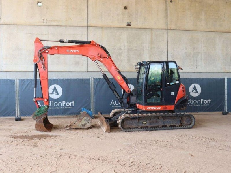 Kettenbagger des Typs Kubota KX080-4a, Gebrauchtmaschine in Antwerpen (Bild 1)