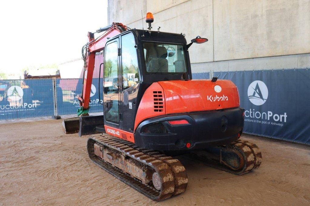 Kettenbagger del tipo Kubota KX080-4a, Gebrauchtmaschine en Antwerpen (Imagen 5)