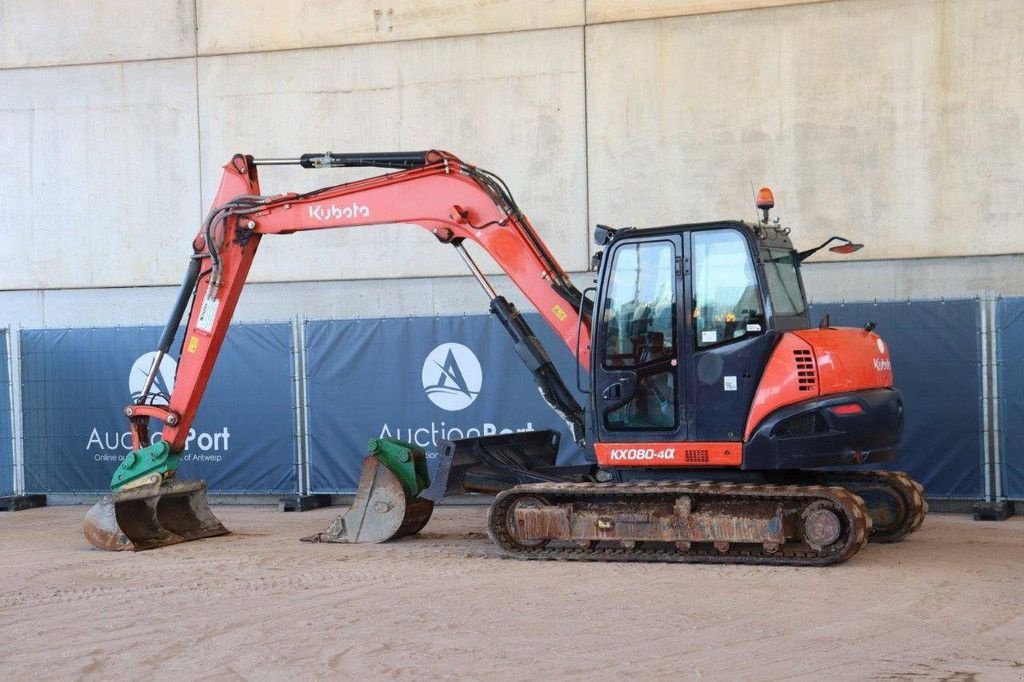 Kettenbagger del tipo Kubota KX080-4a, Gebrauchtmaschine en Antwerpen (Imagen 3)