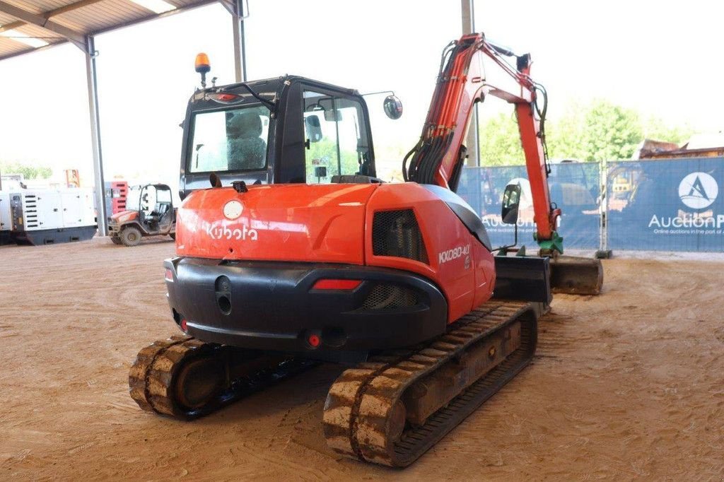 Kettenbagger du type Kubota KX080-4a, Gebrauchtmaschine en Antwerpen (Photo 8)