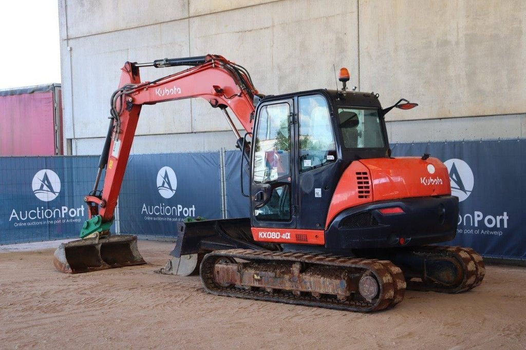 Kettenbagger del tipo Kubota KX080-4a, Gebrauchtmaschine en Antwerpen (Imagen 4)