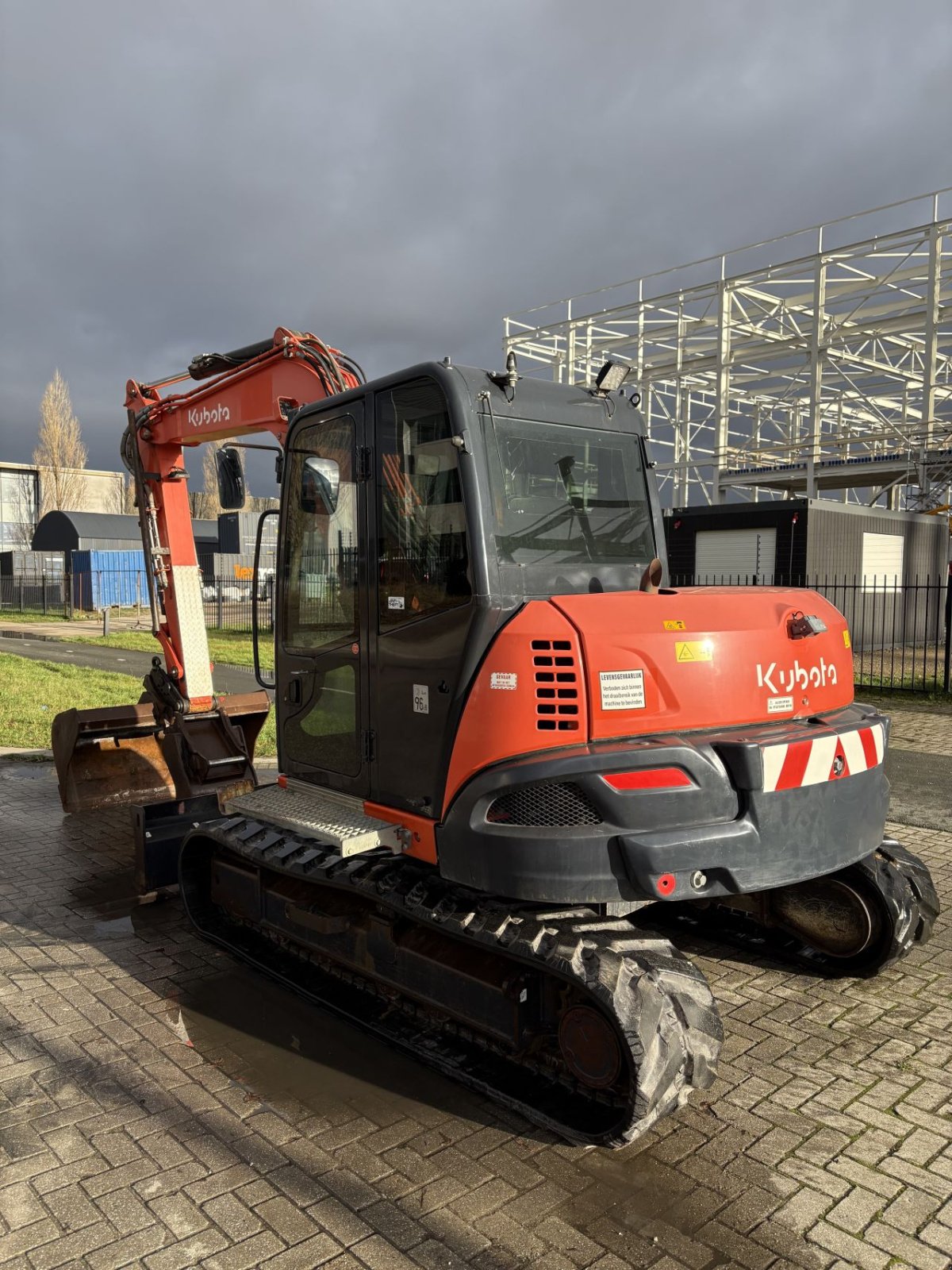 Kettenbagger Türe ait Kubota KX080-4a, Gebrauchtmaschine içinde Vlaardingen (resim 5)