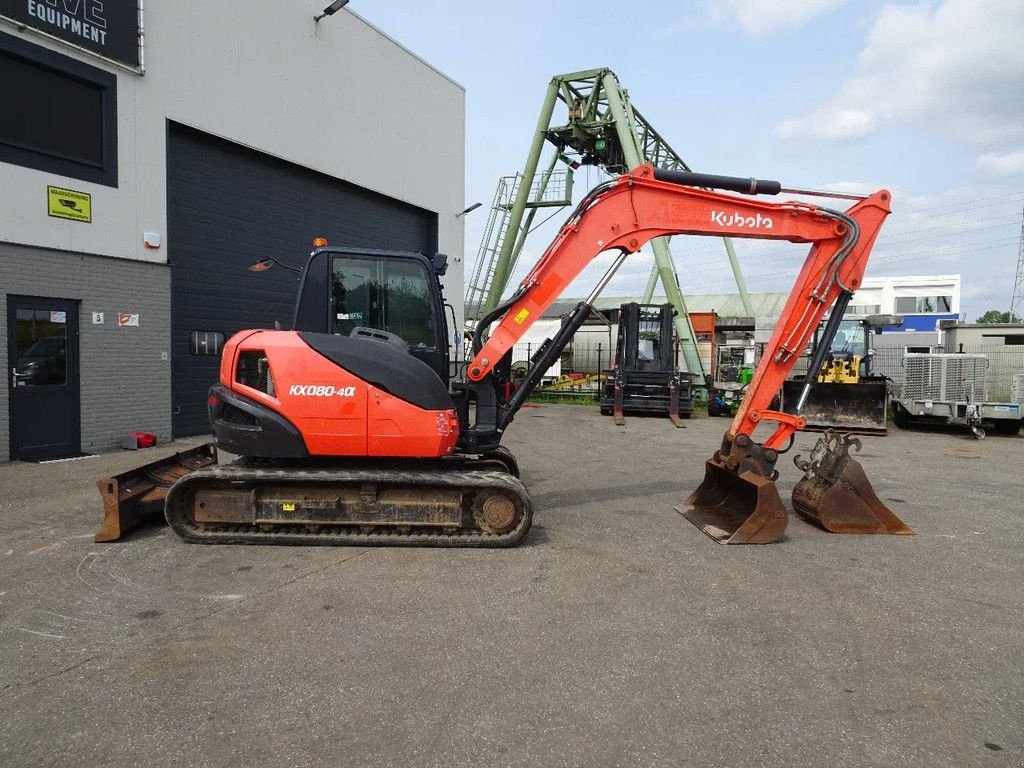 Kettenbagger del tipo Kubota KX080-4CX, Gebrauchtmaschine In Zutphen (Immagine 8)