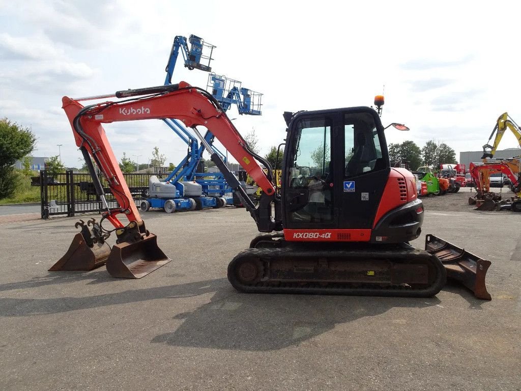 Kettenbagger van het type Kubota KX080-4CX, Gebrauchtmaschine in Zutphen (Foto 7)