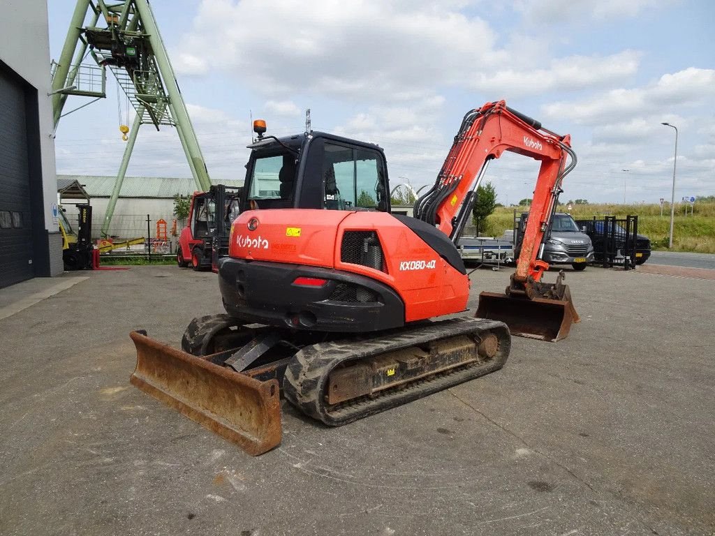 Kettenbagger van het type Kubota KX080-4CX, Gebrauchtmaschine in Zutphen (Foto 3)