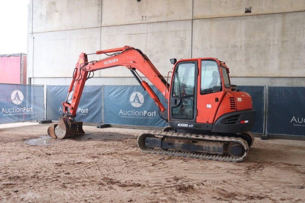 Kettenbagger del tipo Kubota KX080, Gebrauchtmaschine en Antwerpen (Imagen 3)